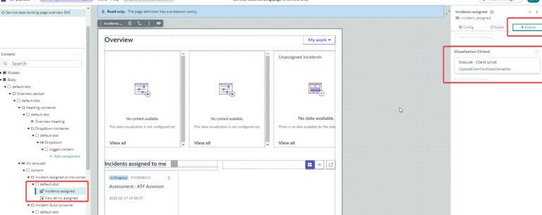 Adding a Visualization to the Overview Section of the Servicenow ...